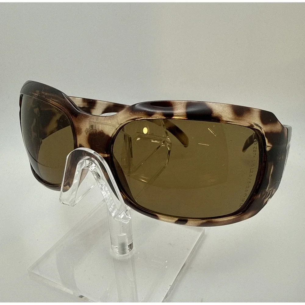 Champion Authentic Sunglasses Matte Tortoise Brown Wrap Lens  NEW